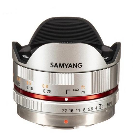 Samyang 7.5mm f/3.5 UMC Fisheye Lens (MFT) (Silver)
