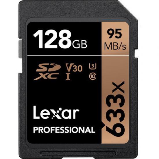 Lexar 128GB Professional 633x UHS-I SDXC Hafıza Kartı