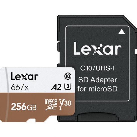 Lexar 256GB Professional 677x microSDXC UHS-I Hafıza Kartı
