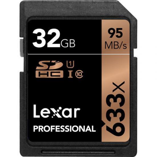 Lexar 32GB Professional 633x UHS-I SDHC Hafıza Kartı