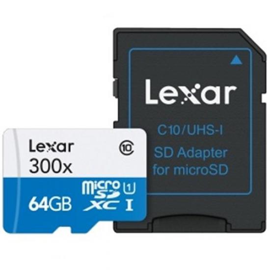 Lexar 64GB 300x MicroSDHC Bellek Kartı