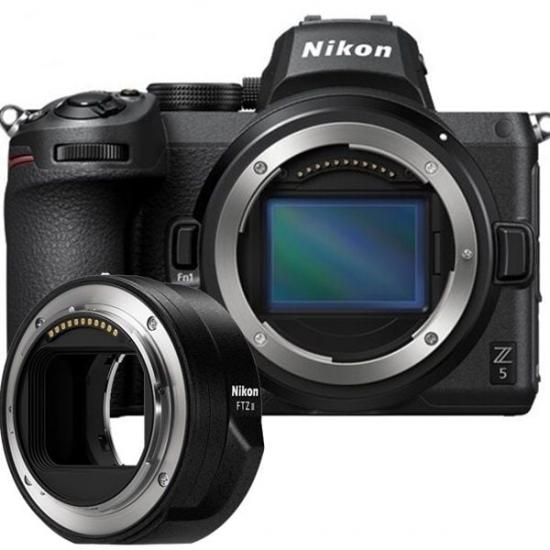 Nikon Z5 Body + Nikon FTZ II Mount Adaptör