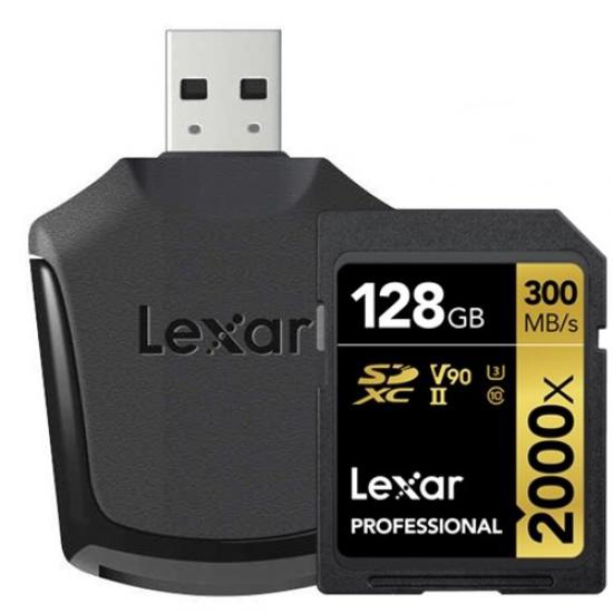 Lexar 128GB 2000x Professional UHS-II SDXC Bellek Kartı