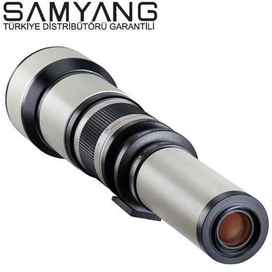 Samyang 650-1300mm Lens + T Mount Adaptör