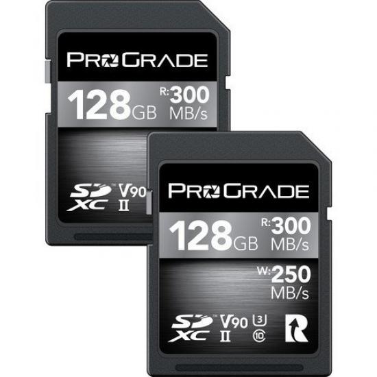 ProGrade Digital 128GB SDXC UHS-II V90 Hafıza Kartı (2’li Paket)