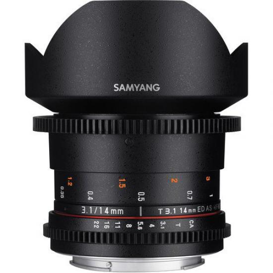 Samyang 14mm T3.1 ED AS IF UMC II Full Frame Lens (Canon EF)