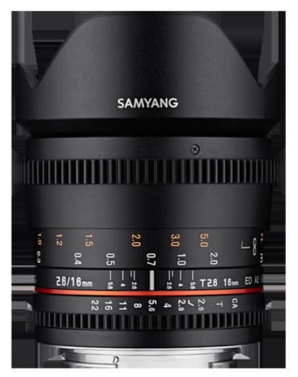 Samyang 16mm T2.6 ED AS UMC Cine Lens (MFT)