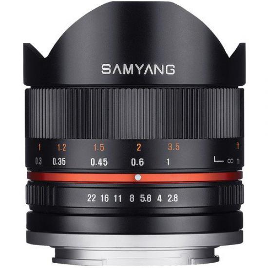 Samyang 8mm f/2.8 Fisheye II Lens Fujifilm X Mount