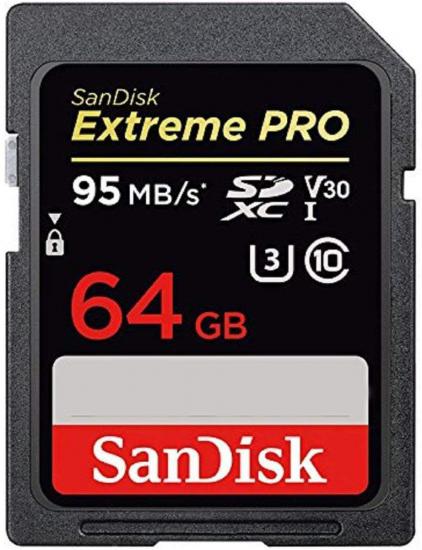 SanDisk 64GB Extreme PRO UHS-I SDXC 95MB/s Hafıza Kartı