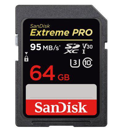 Sandisk 64GB Extreme Pro 95MB/s SD 95 MB/s 633X