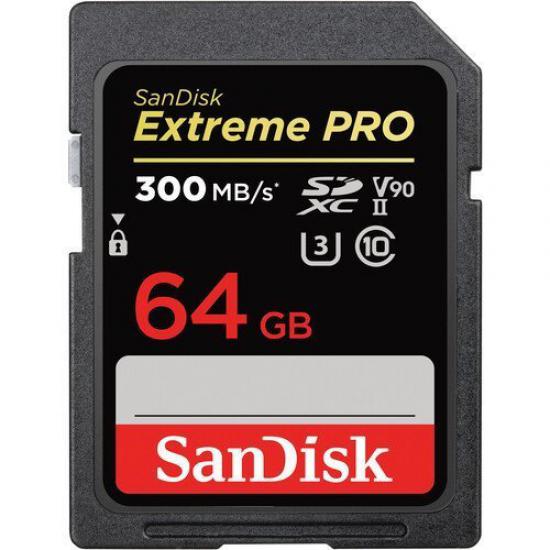 SanDisk 64GB Extreme PRO UHS-II SDXC V90 Hafıza Kartı
