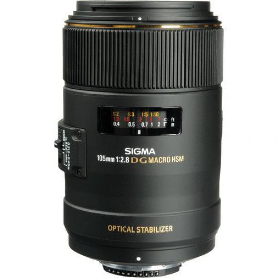 Sigma 105mm f/2.8 EX DG OS HSM Macro Lens (Nikon F)