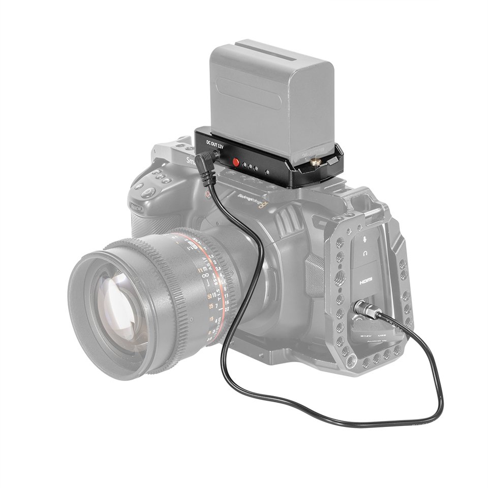 SmallRig BMPCC 4K ve 6K Kameralar için NP-F Pil Adaptör Plakası EB2698