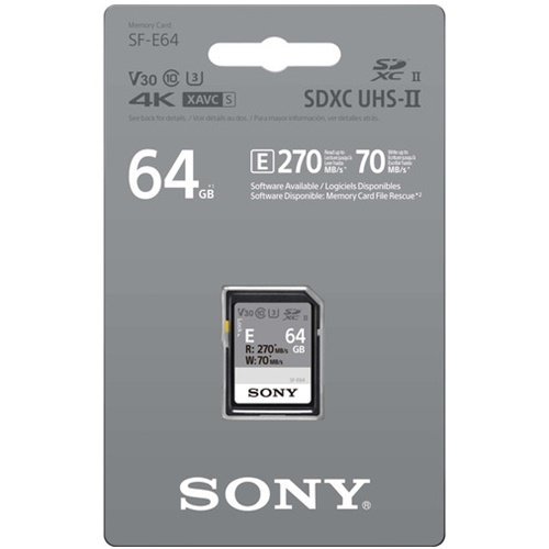 Sony 64GB UHS-II SDXC Hafıza Kartı (SF-E64)